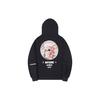 Li Ning X Pleasures Collaboration Disc Print Letter Hoodie Zip-Up Hoodie Unisex Hoodies Black AWDTC03-1