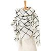 Spring Autumn Winter Shawl Ladies Plaid Triangle Scarf