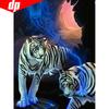 Diamond Embroidery Full Display Animals Diamond Painting Round Stones Tiger Pictures With Rhinestone
