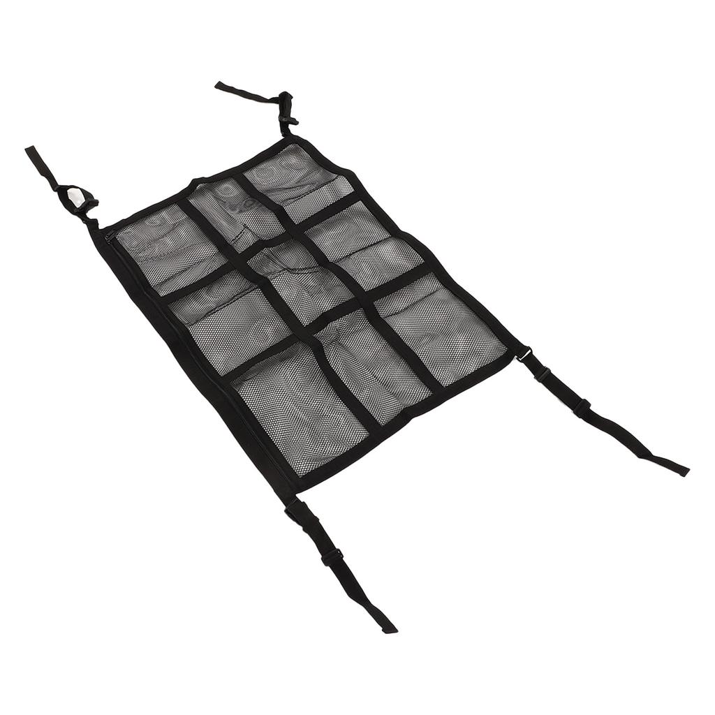 Car Ceiling Cargo Net Pocket Wearproof Car Roof Storage Organizer for Long Trip Camping Toys