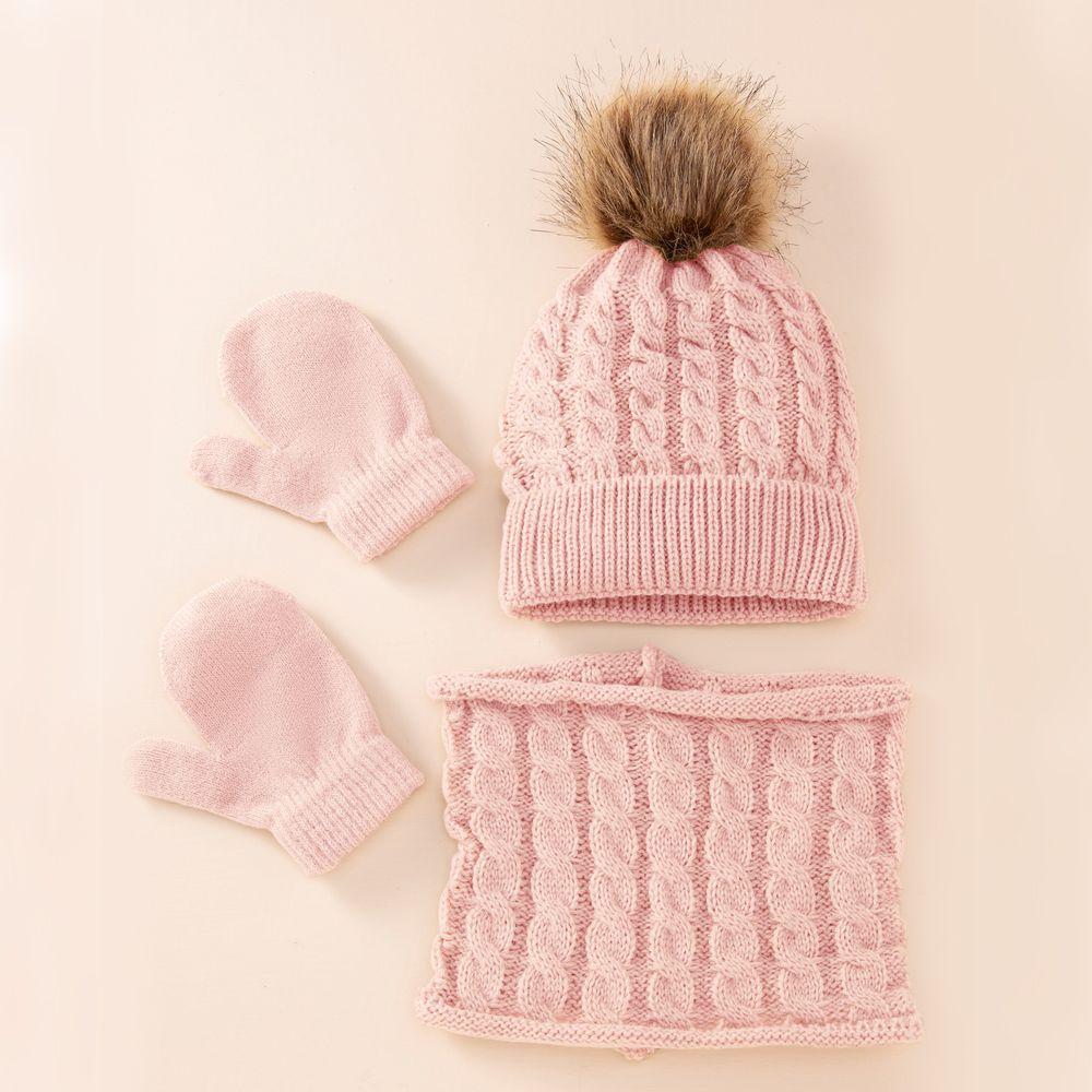 NEW Warm Winter Hat Scarf Gloves Set Boys Girls for Kids 0-3 Years Children