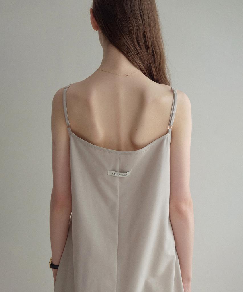 Le Nav Summer Wool Sleeveless One-Piece (Beige)
