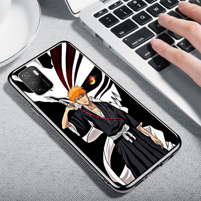 Kurosaki Ichigo Bleach Phone Case For Xiaomi Poco X7 X6 X5 Pro F7 Ultra Redmi 15C 15 13 13C 12 12C 10 10A 10C 9 9A 9C 9T Shell P