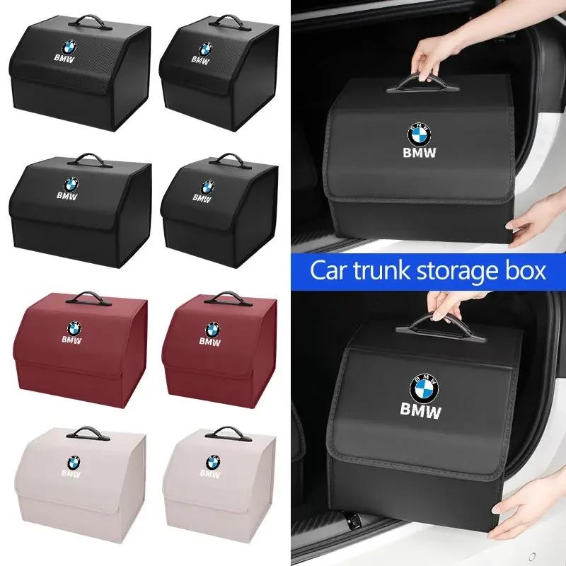 XJBN1 Car Sticker New For BMW Car Trunk Organizer Box Tailbox Stowing Tidying Storage Bag Accessories For BMW E70 E91 E30 G30 E53 M3 M