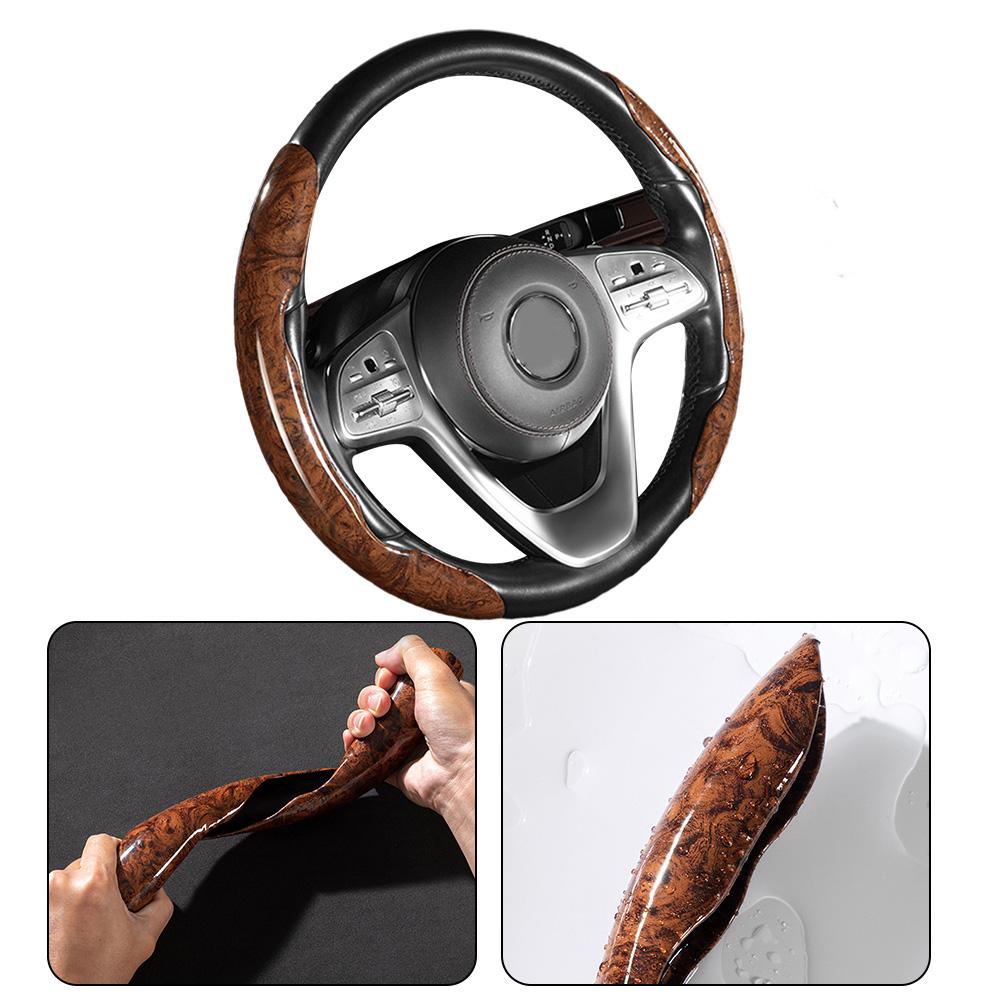 15in Steering Wheel Cover 2 Pc 2PCS 37-38cm Booster