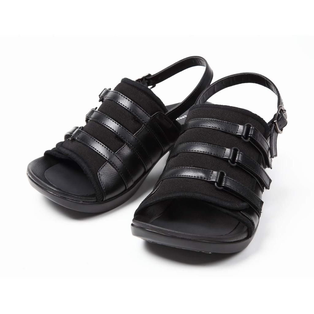 Plus Comfort Arch Support Sandals with Back Size L Strap, (24.5-25.5cm)