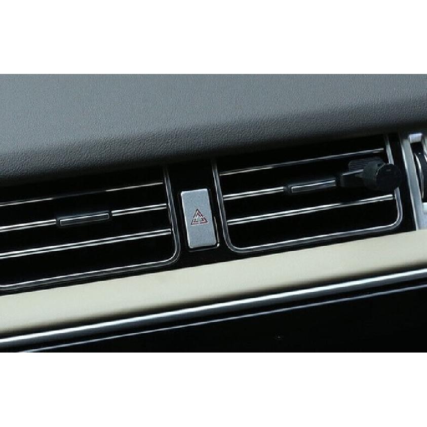 17-21 Trim Mergency Light Switch Control Silver Aluminum For Range Rover Velar