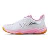 Кроссовки для бадминтона Li Ning Cool Shark EVA Rubber с амортизацией, амортизацией, дышащие, износостойкие, нескользящие, с низким верхом, женские, розовые, белые, AYAR034-2