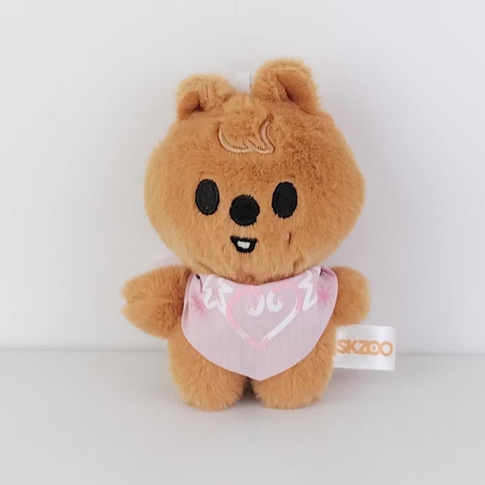 10CM Stray Kids Plush Children's Toy Keychain Water Scarf Doll Animal Bag Pendant Pendant Children's Toy Gift