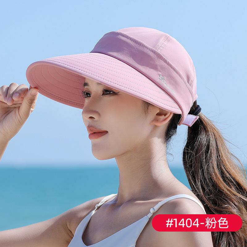 Женская летняя шляпа от солнца, кепка для поездок на работу со съемным верхом, спортивная кепка для защиты от солнца, дышащая модель с открытым верхом, пляжная шляпа с защитой от ультрафиолета