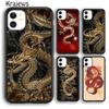 Китайский Зодиак дракон Для iPhone 17 Air 16 Чехол для телефона Cover 15 14 plus 12 13 pro max coque Shell Fundas