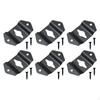 6 Pieces Speaker Wall Hanger Plate Bracket Connectors Accessory Universal for Clocks, Cooker Hoods