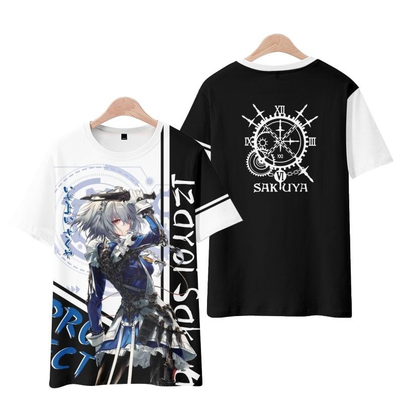 Popular Japanese Games Touhou Project 3D Printed tshirts Fashion Men/Women Short Sleeve O-Neck T-Shirt Harajuku Tee Top Clothing