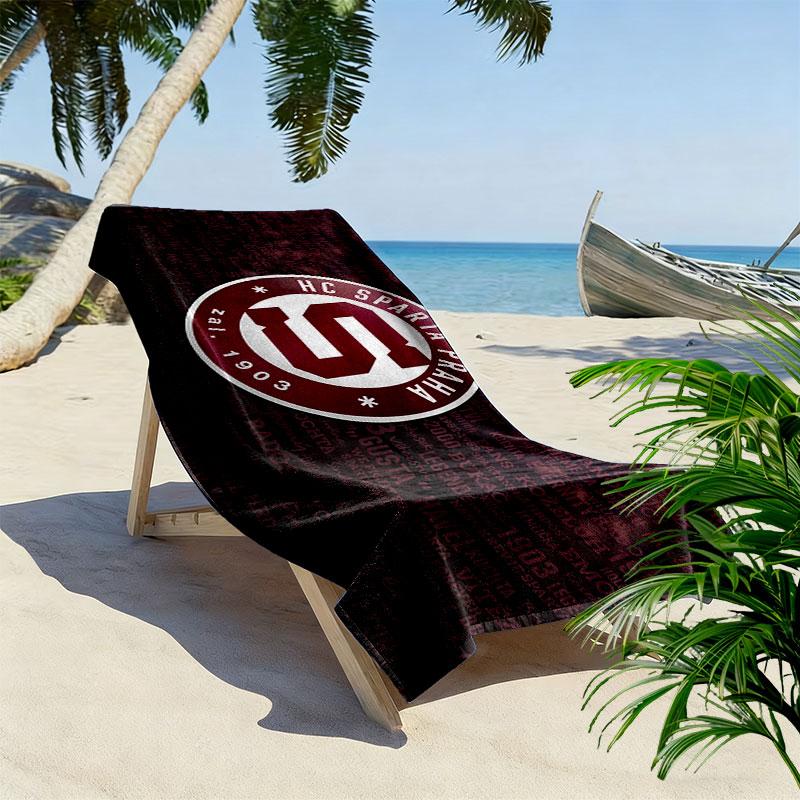 Iron Sparta Print Beach Towel, Large Soft Quick Dry Towel for Beach Camping Swimming