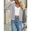Autumn And Winter Temperament Commuter Loose Splicing Women's Knitted Cardigan Jacket Sweater