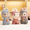 17cm Doll Clothes Checkerboard Tennis Clothing Set Baby Pendant Clothes Suspender Pants Clothes Replacement Trend Gift