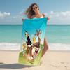 1Pc Taz Daffy Action Beach Towel Microfiber Beach Towel Thin Absorbent For Beach Swimming Yoga Bath Sports 0917102
