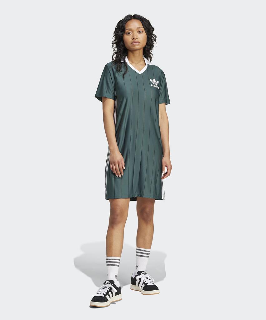 adidas Платье в полоску 3S - Зеленый / Ix5507
