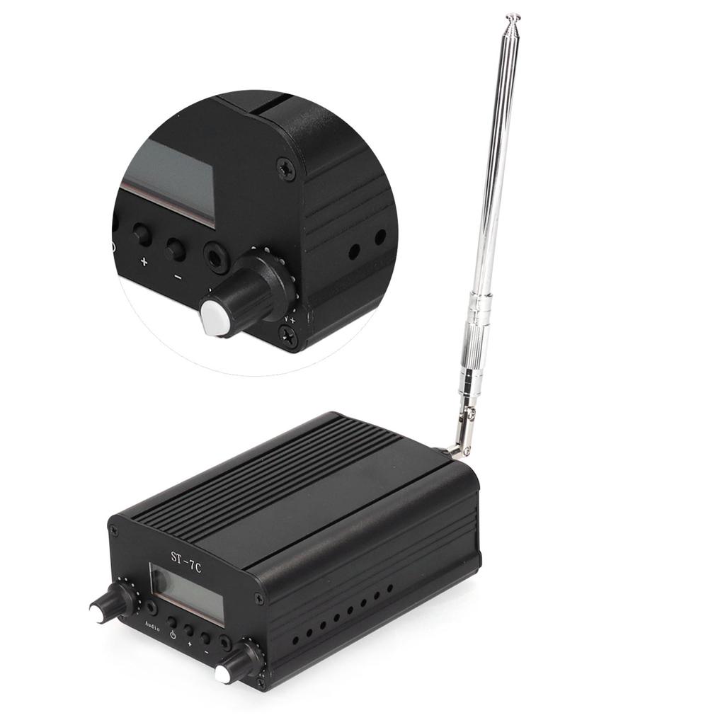 Вещательный передатчик FM ЖК-экран Радио Стерео Станция Аксессуары 1/7 Вт