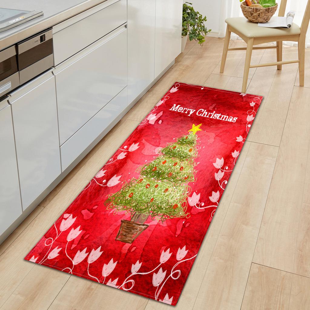 Christmas Kitchen Sand Carpet Doormat Long Floor Mat