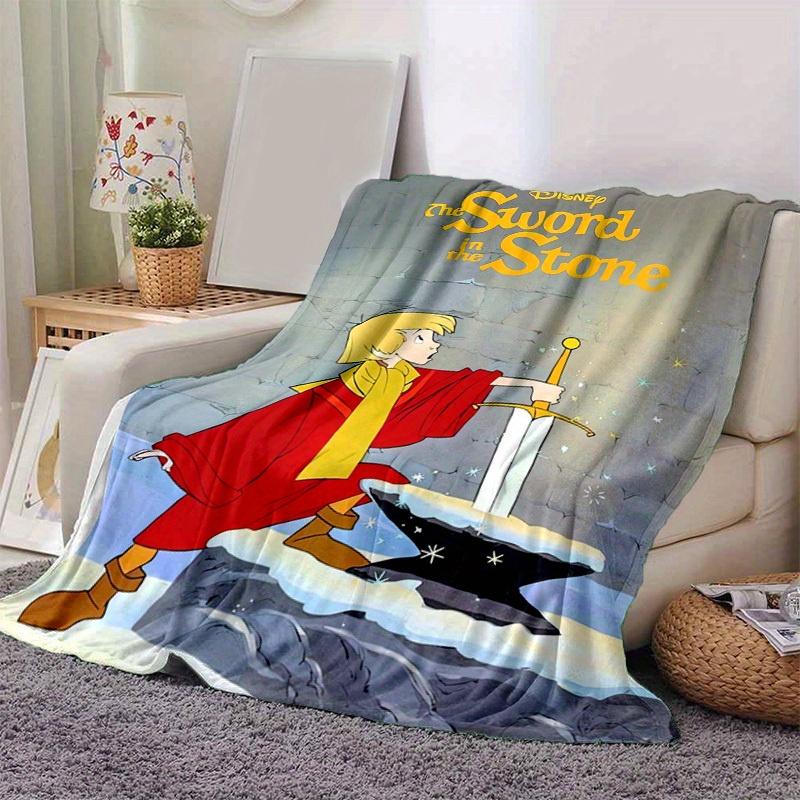 1pc, Disney The Sword in the Stone Blanket,Home Decorative Throw Blanket, Couch Cover, Outdoor Blanket, Gift