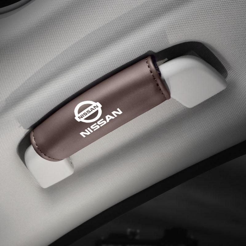 1Pcs PU Leather Roof Handle Anti-scratch Protector Case For Nissan Qashqai Patrol X-trail Juke Murano Teana Tiida Navara Skyline