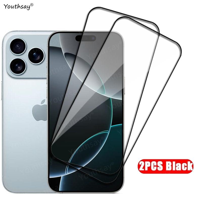 1-4 шт. Стекло для iPhone 17 Pro Max Закаленное стекло iPhone 17 16 15 Pro Max Защитная пленка для экрана HD Пленка для телефона iPhone 17 Pro Max