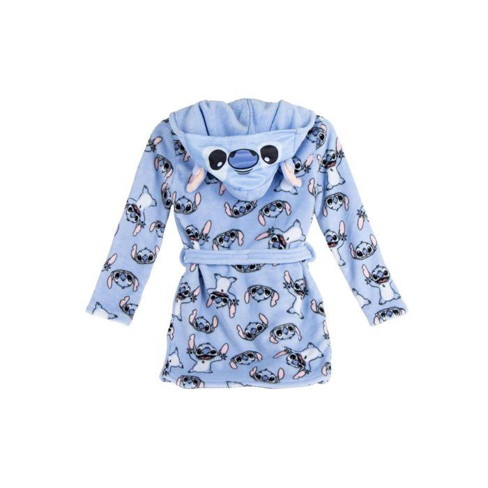 Peignoir Enfant - DISNEY - Stitch - Polaire Doux - Capuche 3D - 2 Poches