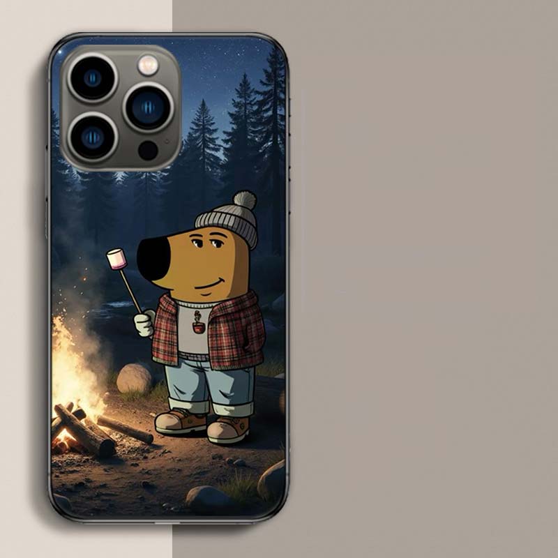 Чехол-мем 'Chill Guy' для iPhone 17 Air 15 Pro 14 Plus 16 Pro Max 17E 16E 12 13 Mini 11 Чехол Милые Fundas