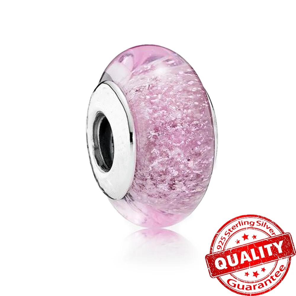 Новый Медный Красочный Цветок Муранское Стекло Шарм Подходит Оригинальный Браслет Ожерелье Сердце Муранское Стекло Сделай Сам Изысканные Ювелирные Изделия