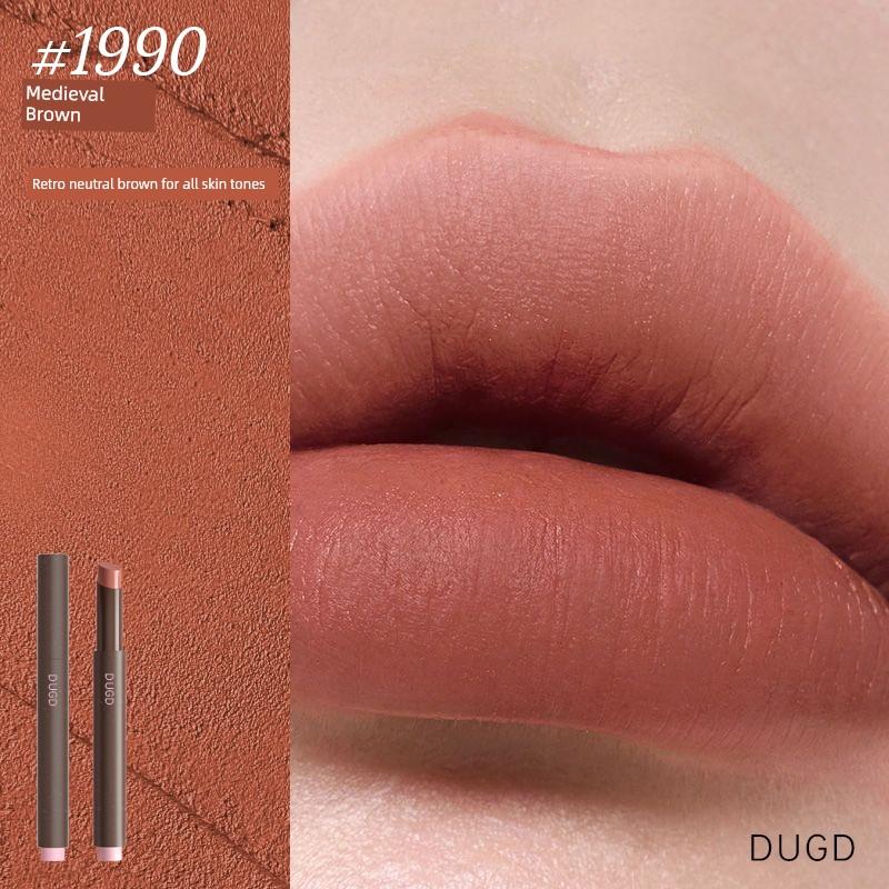 Pink Mist Lipstick Pen Lip Glaze Nude Color Without Falling Color Not Stick Cup Genuine Waterproof Fog Velvet Matte Lip Cream