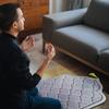 Мусульманский молитвенный коврик, исламские турецкие молитвенные коврики, подарочный молитвенный коврик на Рамадан для женщин и мужчин, переносные фланелевые коврики, молитвенный коврик 65X110