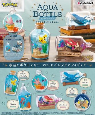 RE-MENT Коллекция Pokemon AQUA BOTTLE ~Встреча на сияющей воде~ Продукция в коробке, 6 видов, 6 штук