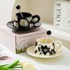 Creative Office Worker Afternoon Tea Coffee Cup Saucer Set Ceramic Cup High End Sense Housewarming Wedding Socks Gift Cup