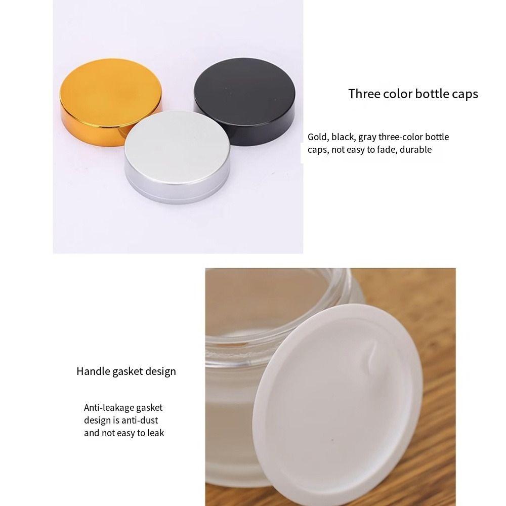 Silver/Gold/Black/White Face Cream Bottles 5-50g Makeup Jar  Cosmetic Container