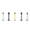 Titanium Stainless Steel Exaggerated Cone Lip Piercing Jewelry