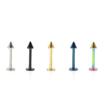 Украшения для пирсинга губ из титана и нержавеющей стали в форме конуса