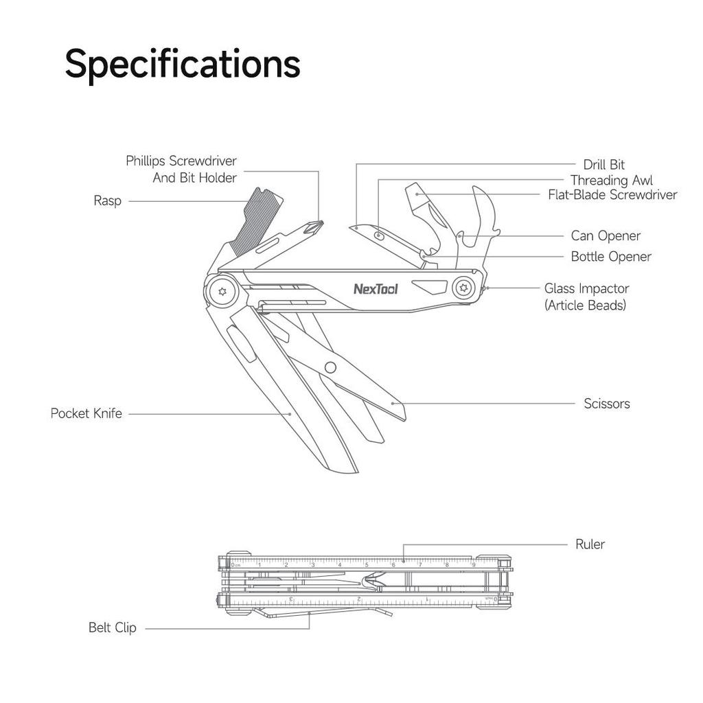 Многофункциональный нож Xiaomi Nextool Xia Ke EDC