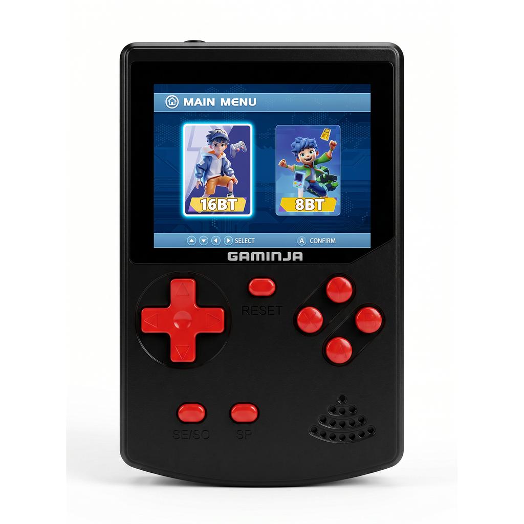 Портативная игровая консоль 300 классических 8-битных/16-битных игр 2,8-дюймовый HD-экран Ретро Видео Мини-игровая консоль Подарок для Ностальгии