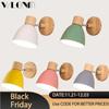 Nordic Modern LED Настенный светильник Minimalist Macron Iron Декоративные светильники для спальни, у кровати, прохода, ресторана, внутреннего освещения