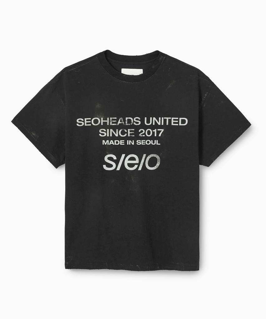 SIO Dirty Washed T-Shirt Black