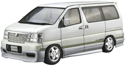 Aoshima Bunka Kyozai Серия Модель автомобиля Nissan E50 Elgrand 1999 Пластиковая модель 1/24 № 123