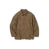 Uniqlo Однотонная минималистичная куртка с карманом и лацканами, унисекс, цвет верблюда 453227-34