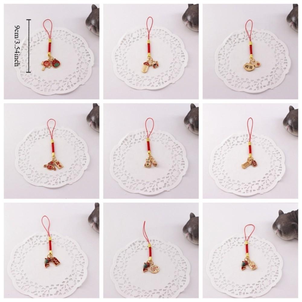 Good Luck Koi Phone Lanyard Chinese Style Lucky Cat Phone Strap Koi Phone Chain Mobile Phone