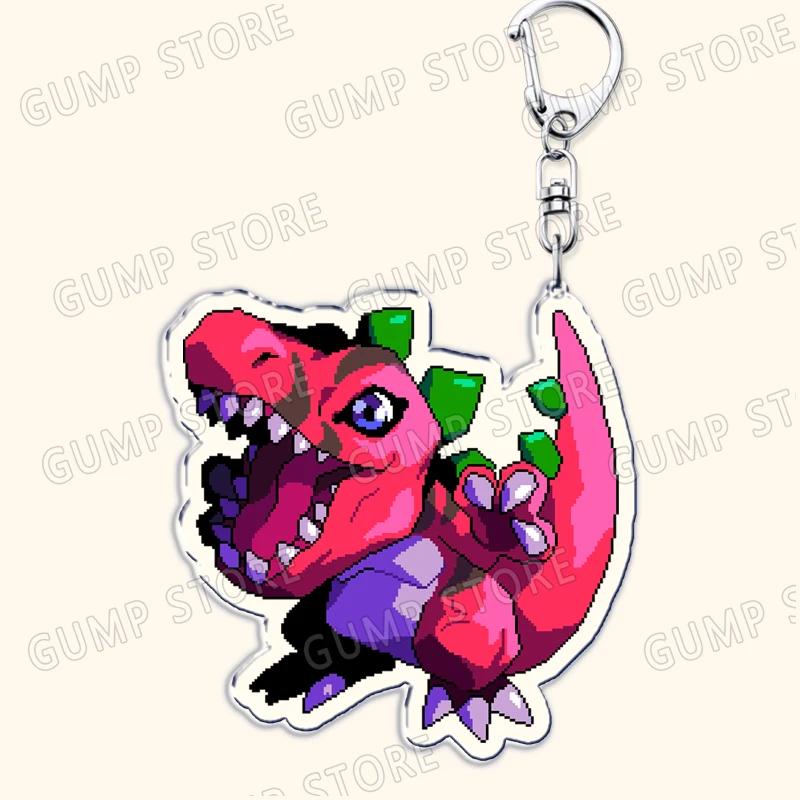 Ключницы Digimon из аниме 90-х для аксессуаров Сумки Милосердный Тай Карис Дигивайс Агумон Терриермон Монстры Брелки Украшения Подарок для фаната