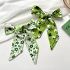 6x83CM Long Silk Scarf For Women Style For Spring And Summer Ribbon Headband Hair Tie Bag Decoration Professional Long Scarf