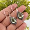 Wonderful Green Amethyst Gemstone Earrings, 925 Solid Sterling Silver Earrings, Handmade Antique Jewelry, Gift For Mother