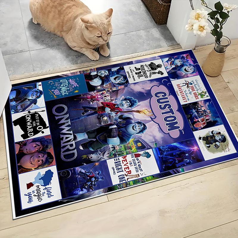 Custom Name Coco Movie Poster Collage Carpet Rug Customizable Soft Washable Anti-Slip Home Living Room Sofa Mats Personalized Rug. 0909183