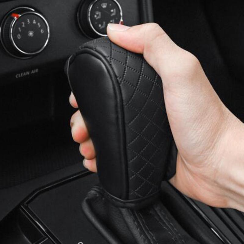 Креативный кожаный чехол для рычага переключения передач автомобиля, универсальная ручка переключения передач, защитный чехол, аксессуары для интерьера