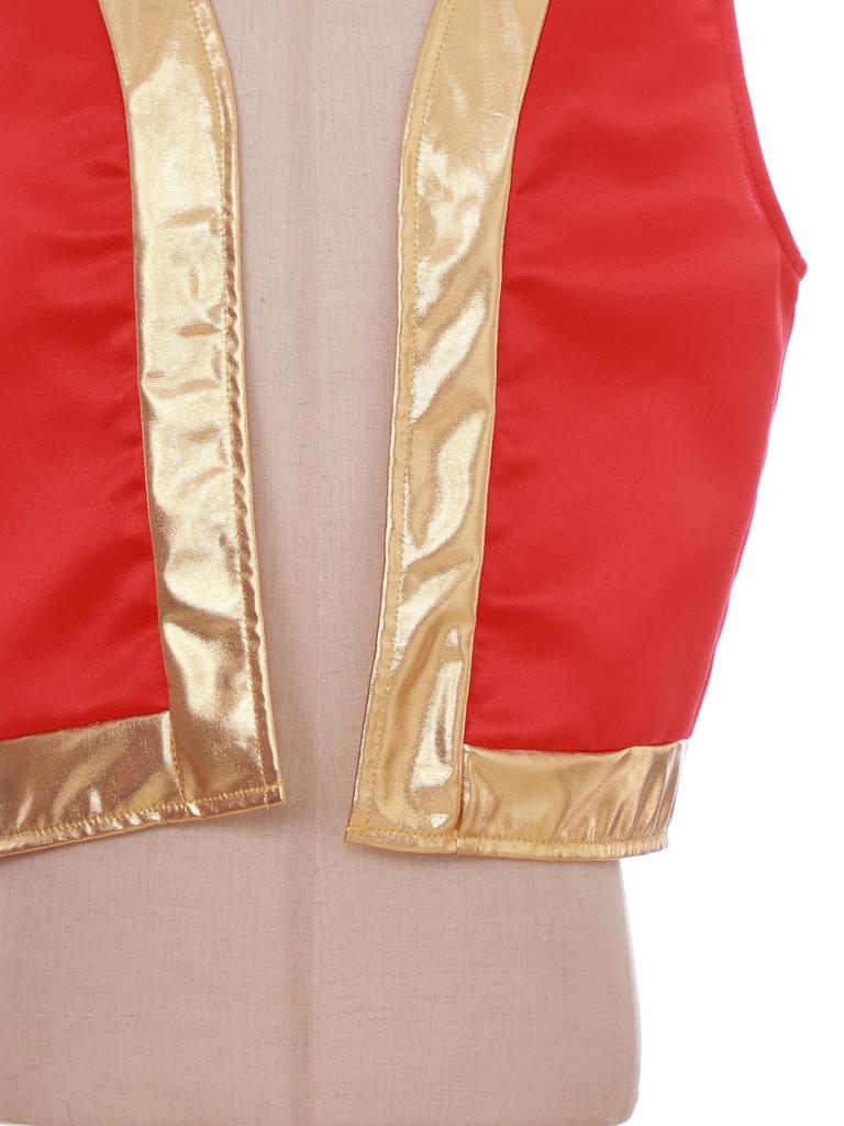 Kids Boys Girls Game Character Cosplay Loose Vest Role Play Costume Halloween Dress Up Vest Pants Set Party Outfit